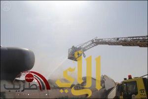 انشطار طائرة شحن ألمانية بعد هبوطها في مطار الملك خالد بالرياض