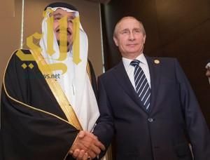 خادم الحرمين يلتقي الرئيس الروسي على هامش أعمال قمة دول العشرين