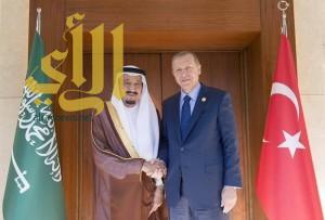 الرئيس التركي أردوغان يستقبل خادم الحرمين الملك سلمان