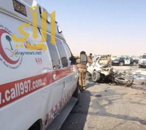 وفاة شخص في حادث مروع شمال الرياض