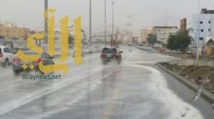 هطول أمطار رعدية من متوسطة الى غزيرة على معظم مناطق المملكة