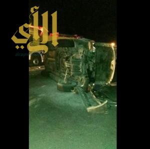 وفاة وإصابة أربعة أشخاص في حادثين مرورين بمحافظة بارق