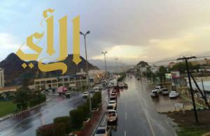 أمطار الخير و البركة تهطل على محافظة محايل
