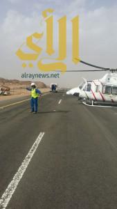 “5” إصابات بحادث سير على طريق القصيم – المدينة