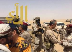 نائب قائد القوات البرية السعودية والفريق الأحمر يزوران مأرب