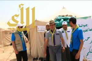 الدكتور عبدالله الفهد يتفقد مخيم الحزم الكشفي ويلتقي الجوالة والقادة
