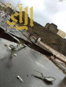 رئيس بلدية الحرجة يقف على الاضرار التي سببتها السيول