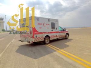 إصابة خطرة لشاب إثر حادث مروري على طريق جامعة الجوف