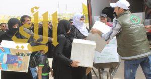 الحملة السعودية تواصل توزيع المساعدات على اللاجئين السوريين في الأردن