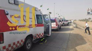 13 إصابة بحادث مروري على عائلة عُمانية ومقيمين بطريق القصيم السريع