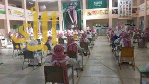 قيادات التعليم في الليث واضم يقفون على سير الاختبارات داخل القاعات في المدارس