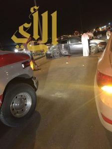 إصابة خطيرة بحادث مروري على طريق عثمان بن عفان بالرياض