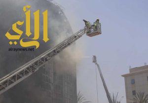 “مدني المقدسة” يسيطر على حريق في فندق بمكة المكرمة