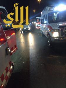 إصابة 6 أشخاص بحادث مروري غرب الرياض