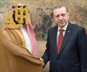 ولي ولي العهد يلتقي رئيس جمهورية تركيا