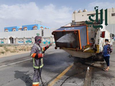 بلدية وسط الدمام تقوم بتعقيم 205 مرفق عام وزيارة 3287 منشأة غذائية