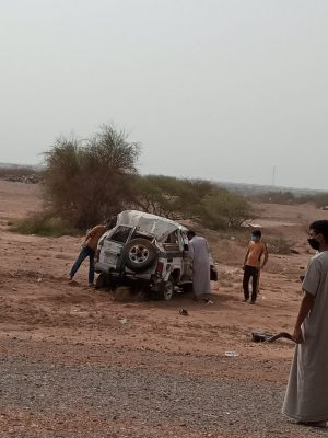 مصرع رجلي أمن في حادث مروري في حقو بيش بجازان