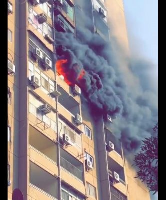 #مدني_الشرقية ينقذ 25 رجلا وإمرأة في حريق عمارة سكنية ب #الدمام