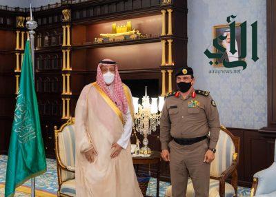 أمير الباحة يستقبل مدير شرطة المنطقة ويشيد بجهود رجال الامن