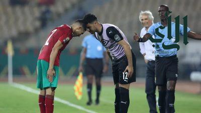 قذيفة حكيمي تنقل المغرب إلى ربع النهائي