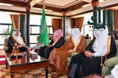 الأمير فهد بن سلطان بن عبدالعزيز يستقبل رئيس جامعة تبوك