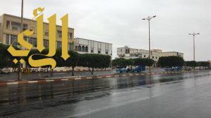 أمطار على محافظة الحرجه