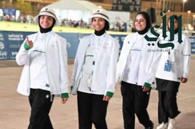 سيدات أخضر السهام يشاركن في البطولة العربية