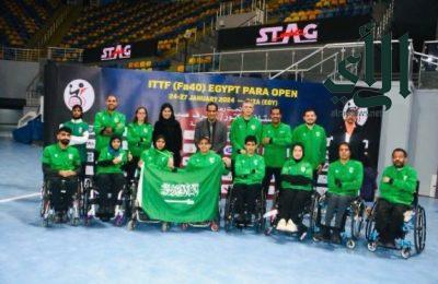 أخضر الطاولة البارالمبية يحقق ميداليتين في بطولة مصر
