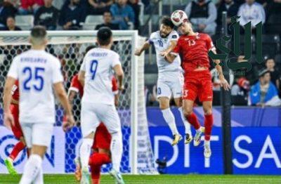 المنتخب السوري يتعادل مع منتخب أوزباكستان سلبياً في كأس آسيا