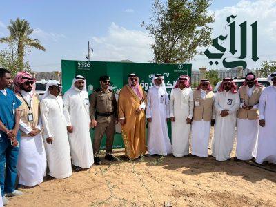 محافظ محافظة حبونا يدشن مبادرة السعودية الخضراء