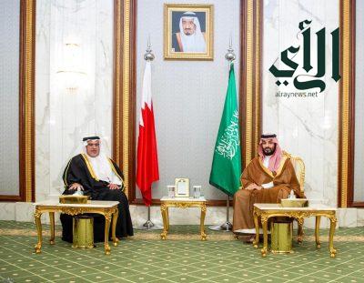 استقبال ولي العهد السعودي بولي العهد البحريني بقصر الصفا بمكة