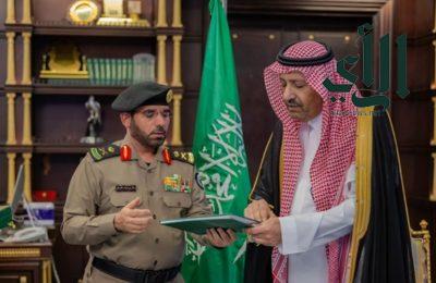 سمو أمير منطقة الباحة يستقبل مدير شرطة المنطقة ويتسلم التقرير السنوي لعام 2023