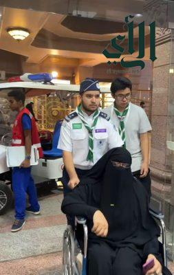 جمعية الكشافة تواصل تقديم الخدمة لضيوف الرحمن القادمين من مكة بعد أداء فريضة الحج