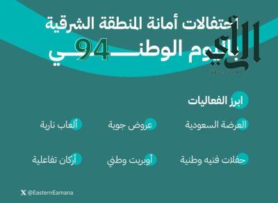 أمانة الشرقية” تكشف عن باقة فعالياتها في مواقع مختلفة احتفاءً باليوم الوطني