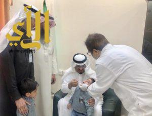 محافظ طريب .. يدشن حملة التطعيم ضد شلل الأطفال بالمحافظة
