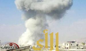 طائرات مقاتلة سورية تقصف ضواحي دمشق