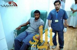 64 متبرعاَ في الحملة الوطنية المتنقلة للتبرع بالدم في الرس