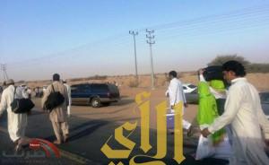 إعادة مئات الحجاج الغير مصرح لهم على طريق الرياض-الطائف