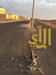 بالفيديو والصور ..  محاولة فاشلة لسرقة كيبل الإنارة بمشروفة محافظة طريب