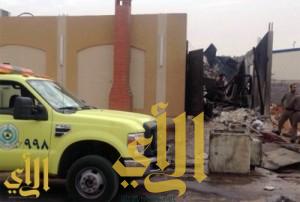 بالصور ..  وفاة وافدان في حادث حريق باستراحة شرق الرياض