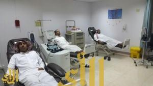 56 متبرع بالدم بمستشفى عسير المركزي