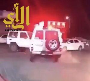 القبض على مواطن تعمد صدم دورية أمن بمدينة بريدة