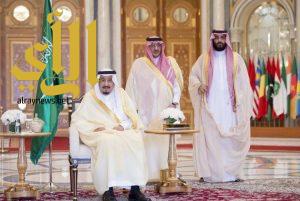 خادم الحرمين يستقبل قادة الدول المشاركين في القمة العربية الإسلامية الأمريكية